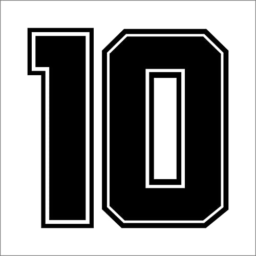 AMA SHOP Adhesivo preespaciado número 10 malla fútbol... - Auto & Moto Amazon Espagne à 2.90€