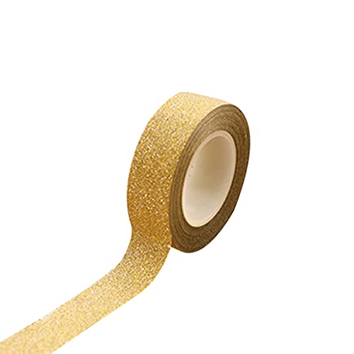 Ruban adhésif Washi à paillettes pour masquage - 10 m - Doré - Loisirs Créatifs Amazon France à 0.99€