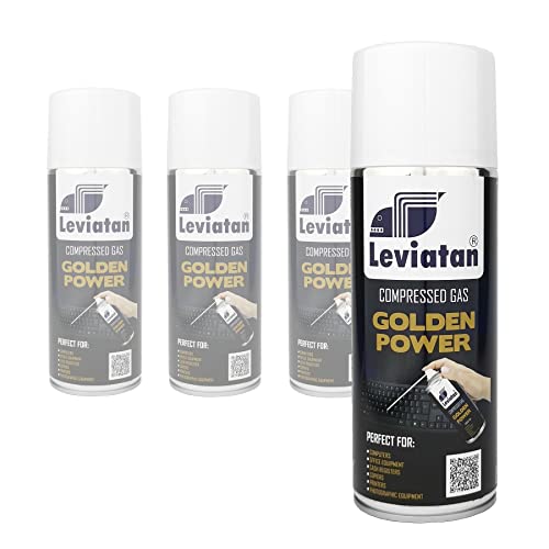 LEVIATAN Golden Power Pack of 4 Compressed Air Spray 400 ml... - High-Tech & Électronique Amazon Royaume-Uni à 7.17€
