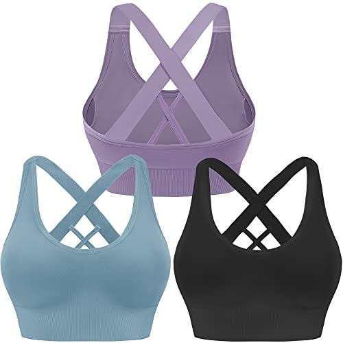 Evercute Sport-BH für Damen, gepolstert, mittlere... - Sports & Fitness en promo à 16.98€