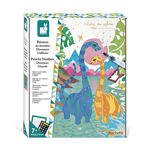 Janod - Estuche Pintura por Números Dinosaurios - para... - Bricolage & Outils Amazon Espagne à 5.93€