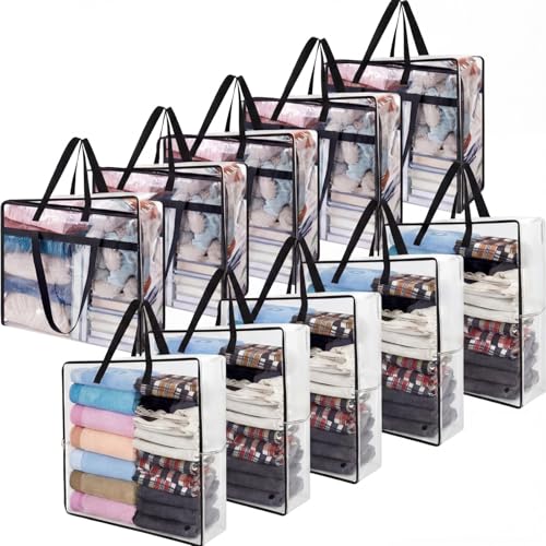 10 bolsas de almacenamiento transparentes de gran tamaño... - Jouets & Jeux Amazon Espagne à 74.39€