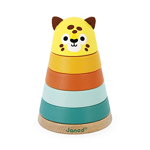 Janod - Empilable Jaguar Tropik - Jouet d'Eveil en Bois - 5... - Jouets & Jeux Amazon France à 7.50€