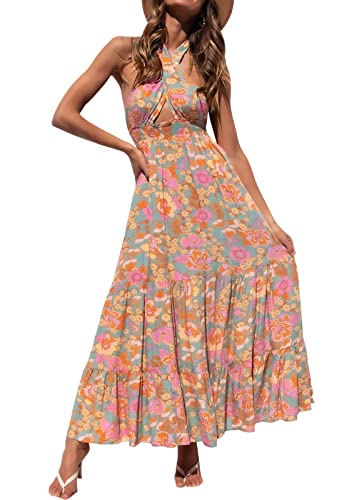 ZESICA - Maxi Abito da Donna Estate 2025, Allacciato al... - Animalerie en promo à 35.55€