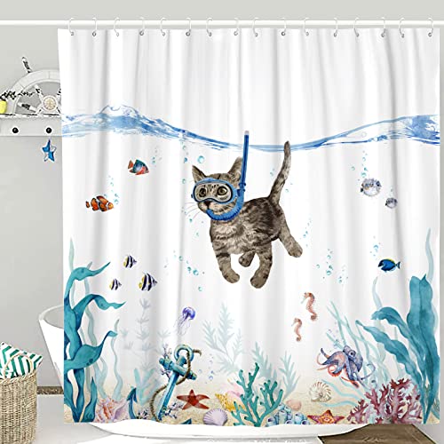 Lifeella Divertida cortina de ducha con diseño de gato... - Pet Supplies Amazon Spain à 7.31€