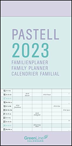GreenLine Pastell 2023 - Wandkalender - Familien-Kalender... - Amazon Allemagne à 4.19€