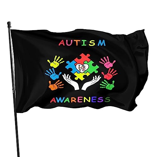 Autism Awareness Flag 3x5 Ft Fade Proof Outdoor/Inside... - Jardin & Extérieur en promo à 0.90€