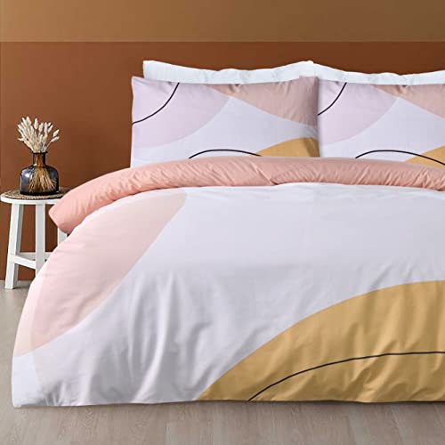Sleepdown Oversize Geometric Panel Blush Pink Reversible... - Maison & Cuisine Amazon Royaume-Uni à 15.69€