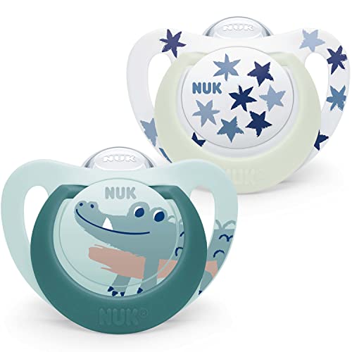 NUK Star Night & Day Tétine pour bébé | 6-18 mois |... - Bébé & Puériculture en promo à 10.64€
