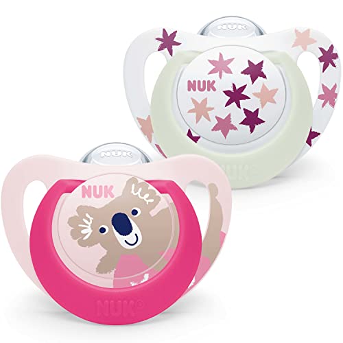 NUK Star Night & Day Tétine pour bébé | 6-18 mois |... - Bébé & Puériculture en promo à 6.88€