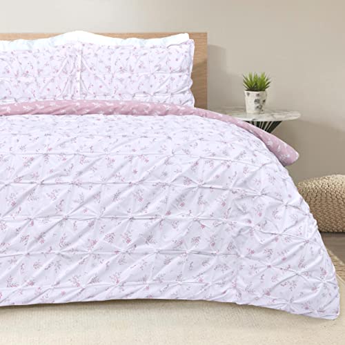 Sleepdown Printed Rouched Pleat Ditsy Leaves Blush Pink... - Maison & Cuisine en promo à 15.80€