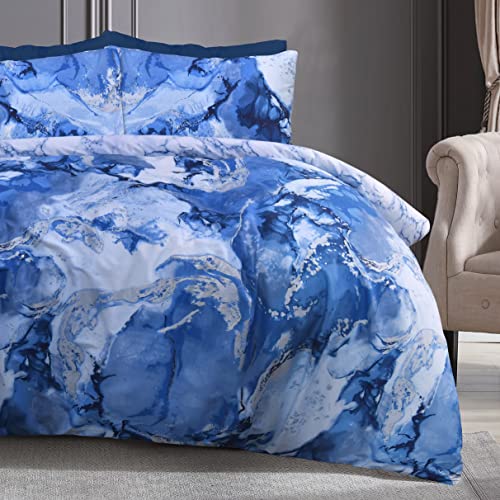 Sleepdown Metallic Marble Sparkle Glitz Blue Silver... - Home & Kitchen Amazon UK à 19.30€