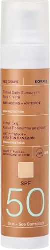 Korres Red Grape Tinted Face Sunscreen SPF50, white - High-Tech & Électronique en promo à 17.48€