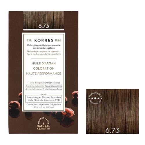 Coloration permanente huile d'argan, cacao doré 6.73 - Beauté & Parfums en promo à 10.40€