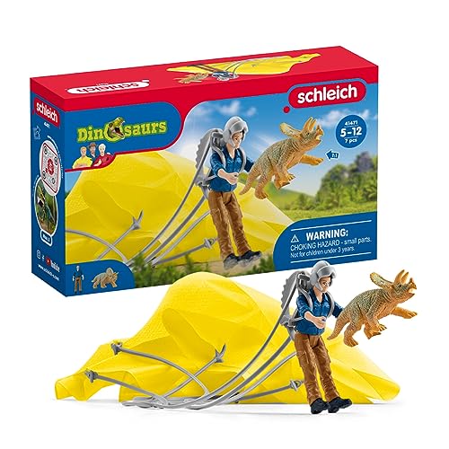 Schleich 41471 playset Rescate en paracaídas de Dinosaurios - Jouets & Jeux Amazon Espagne à 12.99€