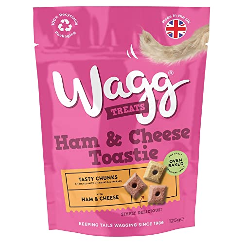 Wagg Dog Treats Ham & Cheese Toastie 125g, White - Animalerie en promo à 1.39€