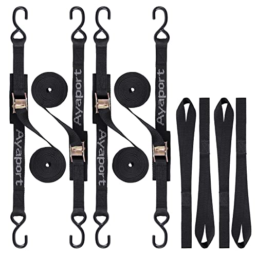 Ayaport Lot de 4 Sangles d'arrimage à Boucle à Came de 6,1... - Auto & Moto Amazon France à 36.38€