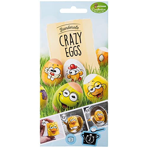 Heitmann Eierfarben - Banderole Crazy Eggs - 12 Sleeves in... - Loisirs Créatifs Amazon Allemagne à 2.99€