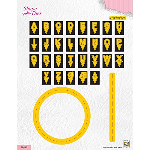 Nellie's Choice Fustella Alfabeto, 31 Lettere, Cerchio e... - Bricolage & Outils en promo à 5.85€