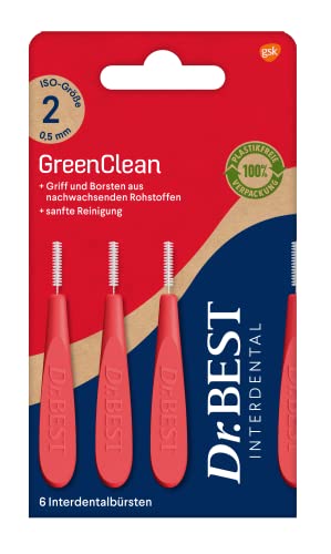 Dr.BEST GreenClean Lot de 6 brossettes interdentaires... - Sports & Fitness Amazon France à 3.93€