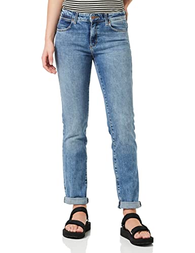 Wrangler Pantalones Rectos para Mujer, Airblue, W28/L32 - Maison & Cuisine Amazon Espagne à 59.33€