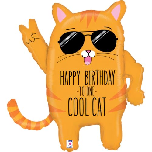 XL Cool Cat Birthday Ballon - Sports & Fitness Amazon Royaume-Uni à 11.12€
