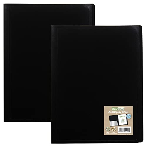 eco-eco A4 100% Recycled 80 Pocket Black Flexible Cover... - High-Tech & Électronique Amazon Royaume-Uni à 5.78€