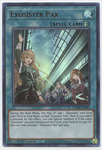 Exosister Pax - GRCR-EN021 - Ultra Rare - 1st Edition - Jeux Vidéo & Consoles Amazon Royaume-Uni à 11.92€