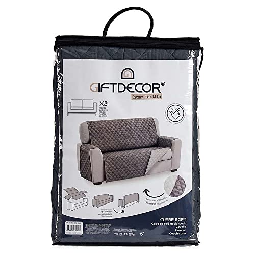 Gift Decor Housse pour canapé Gris Microfibre Polyester... - Maison & Cuisine Amazon France à 25.08€