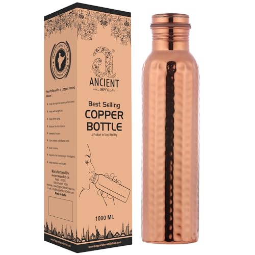 Ancient Impex Wasserflasche aus reinem Kupfer, gehämmert... - Maison & Cuisine Amazon Allemagne à 3.00€