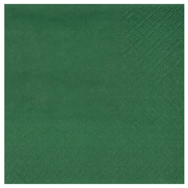 Lot de 25 petites Serviettes COCKTAIL 20x21cm, Vert foncé - Animalerie Amazon France à 2.13€