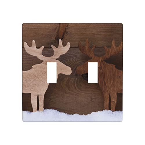 Doppelter Kippschalter für Lichtschalter Elch Elch Paar... - Maison & Cuisine en promo à 1.00€
