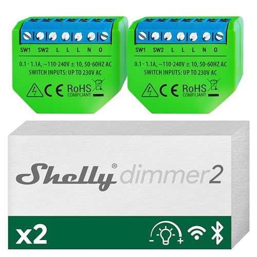 Shelly Dimmer 2 atenuador WLAN Smart Home, compatible con... - Tech & Electronics Amazon Spain à 49.99€