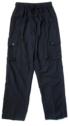 Pantalon Hippie M/8, Noir , XL - Maison & Cuisine Amazon France à 23.03€