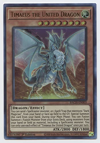 Timaeus The United Dragon BACH-EN003 - Ultra Rare - 1.... - Jeux Vidéo & Consoles en promo à 12.96€