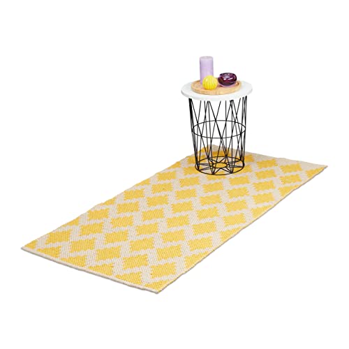 Relaxdays Cotton Runner Rug, 70 X 140 cm, Non-Slip... - Maison & Cuisine Amazon Royaume-Uni à 21.27€