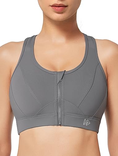 Yvette Sport BH mit Vorderverschluss, Grau,S - Sports & Fitness Amazon Allemagne à 18.77€