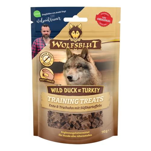 Wolfsblut Wild Duck & Turkey Training Treats - 7x70 g - Deal Amazon à 6.10€