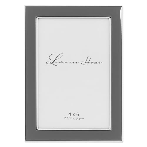 Lawrence Frames Polished Enamel Picture Frame, 4x6, Gray - Amazon Royaume-Uni à 11.39€