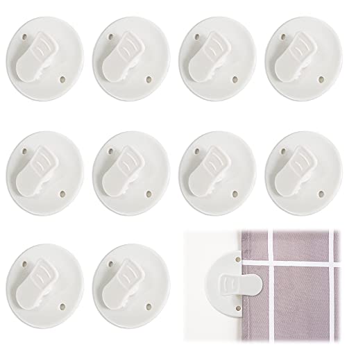 10 Pack Shower Splash Clips for Curtain, Self Adhesive... - Maison & Cuisine en promo à 3.74€