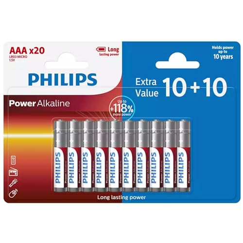 PHILIPS AAA Batterien 20 Stück - Vorteilspack Batterien... - Sports & Fitness Amazon Allemagne à 5.50€