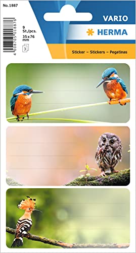 HERMA 1887 Etiquetas de libro para etiquetar, pájaros... - Auto & Moto Amazon Espagne à 4.07€