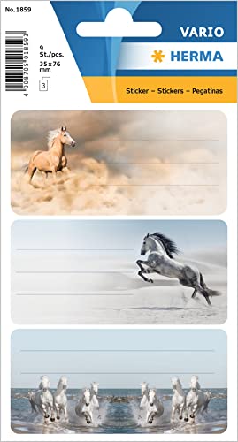 HERMA 1859 Etichette per libri con cavalli (76 x 35 mm, 9... - Livres & eBooks Amazon Italie à 4.41€