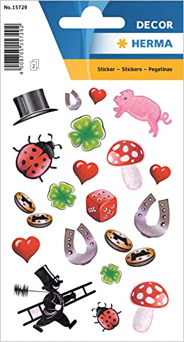 HERMA 15729 Adesivi portafortuna per bambini, simboli della... - Toys & Games Amazon Italy à 3.14€