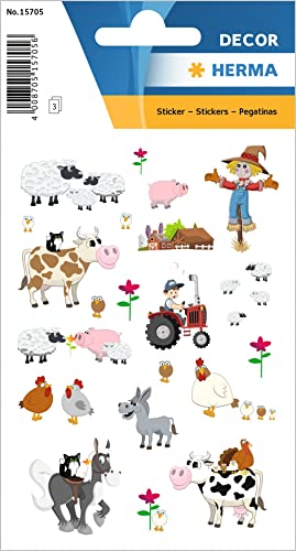 HERMA 15705 Pegatinas para niños Little Farm (72 pegatinas... - Toys & Games Amazon Spain à 4.31€