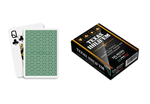 Dal - 24141 Texas Hold'em Casino Quality Retro Green Cards - Maison & Cuisine en promo à 6.94€