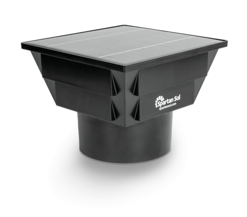 Spartan Sol Ventilateur de ventilation solaire – Ajustement... - Jardin & Extérieur Amazon France à 59.62€