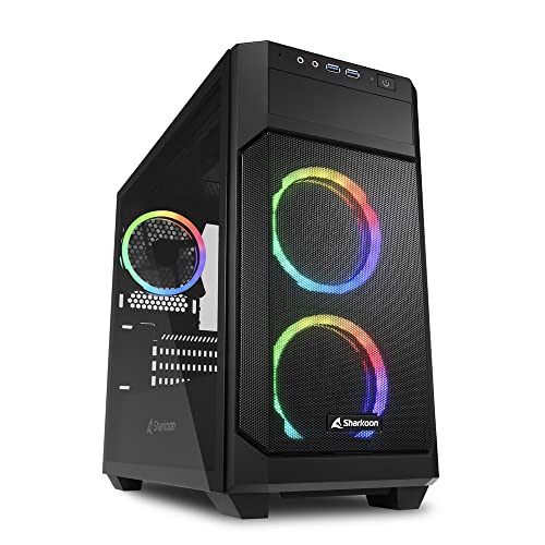 Sharkoon V1000 RGB, mATX Gaming PC Gehäuse - Tech & Electronics Amazon Germany à 36.99€