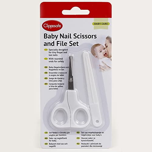 Clippasafe Baby Nail Scissors & File Set - Beauté & Parfums Amazon Royaume-Uni à 4.41€