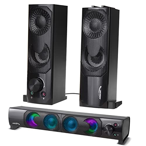 Audiocore AC955 3Wx2 Haut-Parleurs d'Ordinateur 2.0... - Tech & Electronics Amazon France à 10.27€